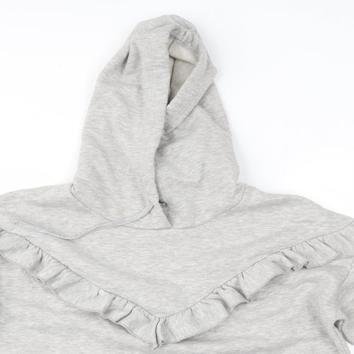 Papaya Womens Grey   Pullover Hoodie Size M