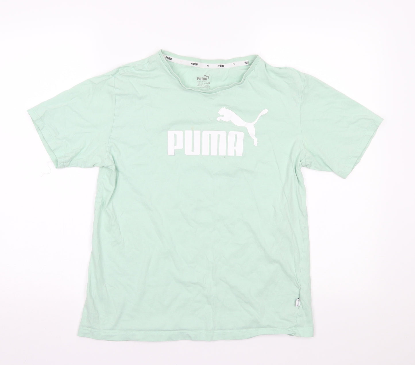 PUMA Womens Green   Basic T-Shirt Size 10