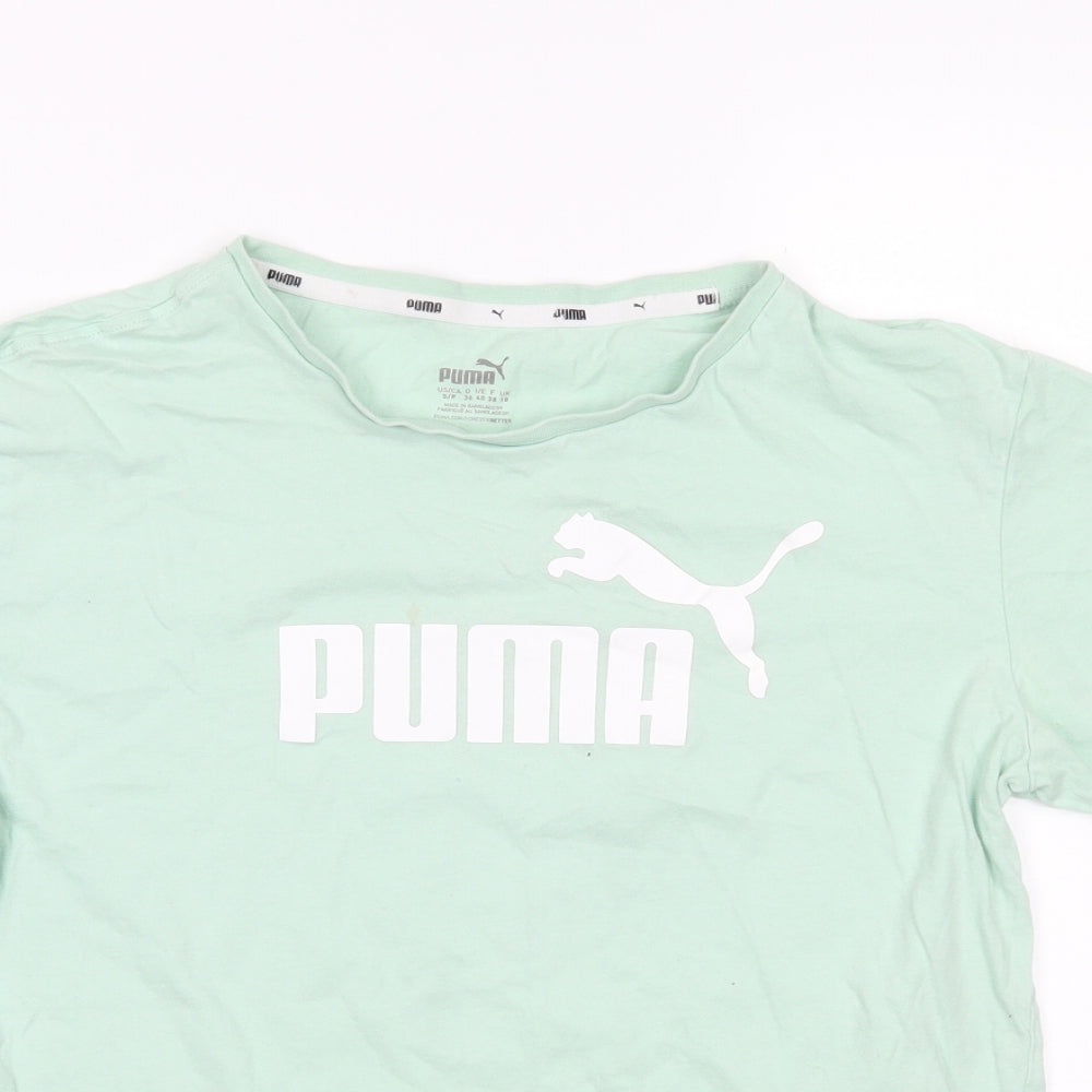 PUMA Womens Green   Basic T-Shirt Size 10