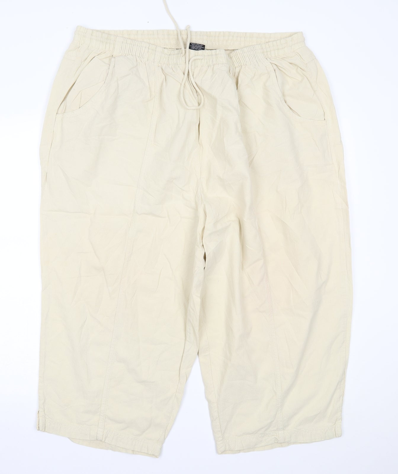 Preworn Womens Beige   Trousers  Size 3XL