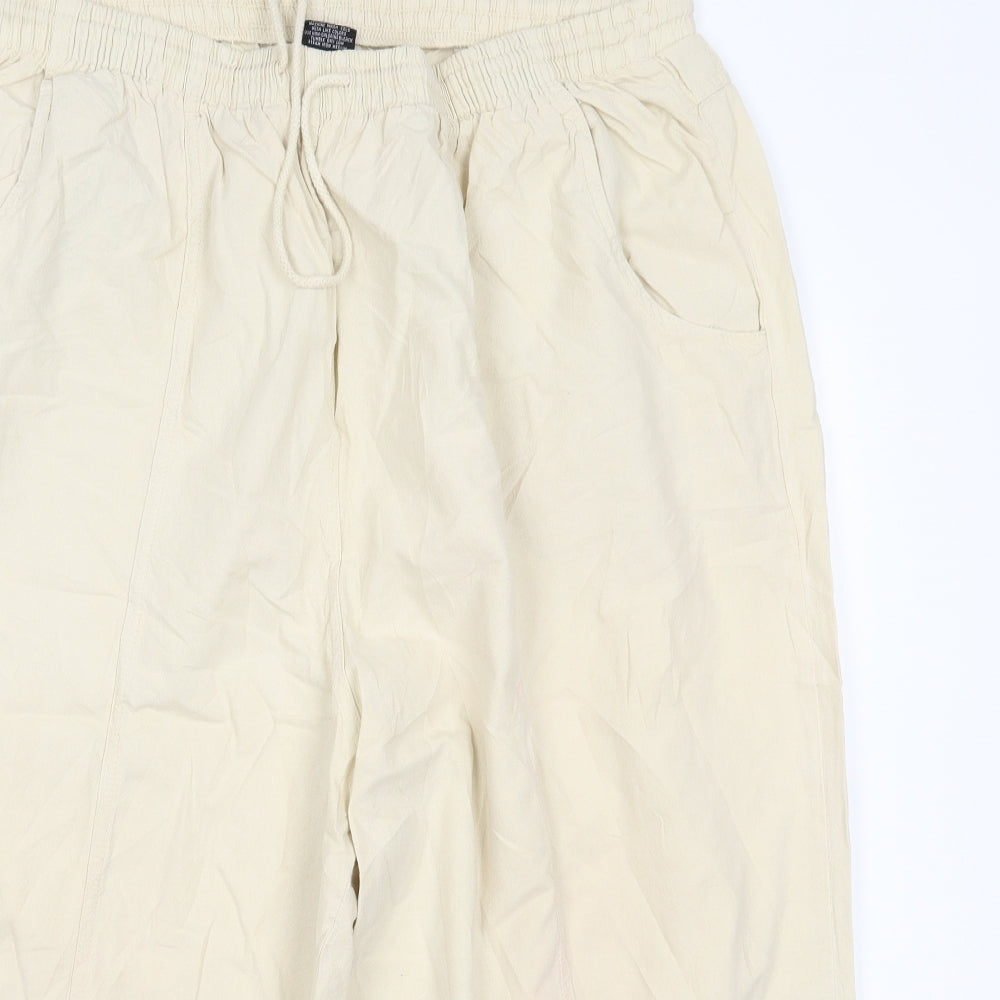 Preworn Womens Beige   Trousers  Size 3XL