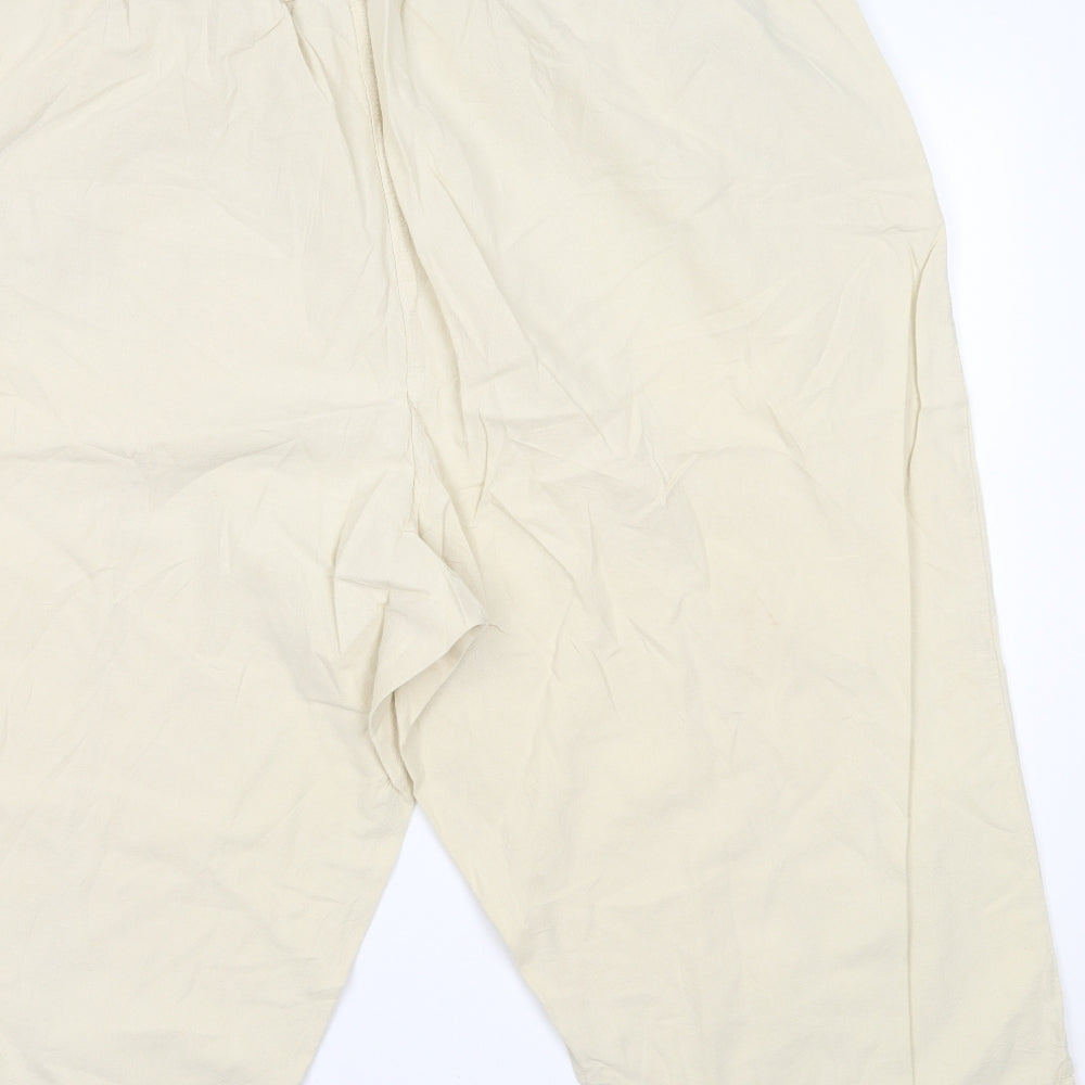 Preworn Womens Beige   Trousers  Size 3XL