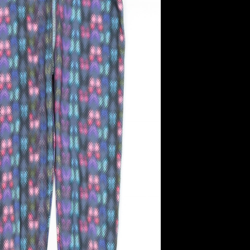 John Lewis Girls Grey Geometric  Jegging Trousers Size 11 Years