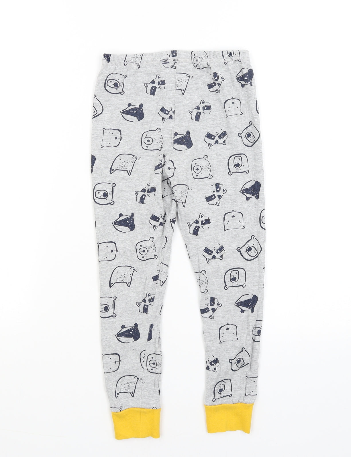 F&F Boys Grey Solid   Pyjama Pants Size 6-7 Years  - Animals