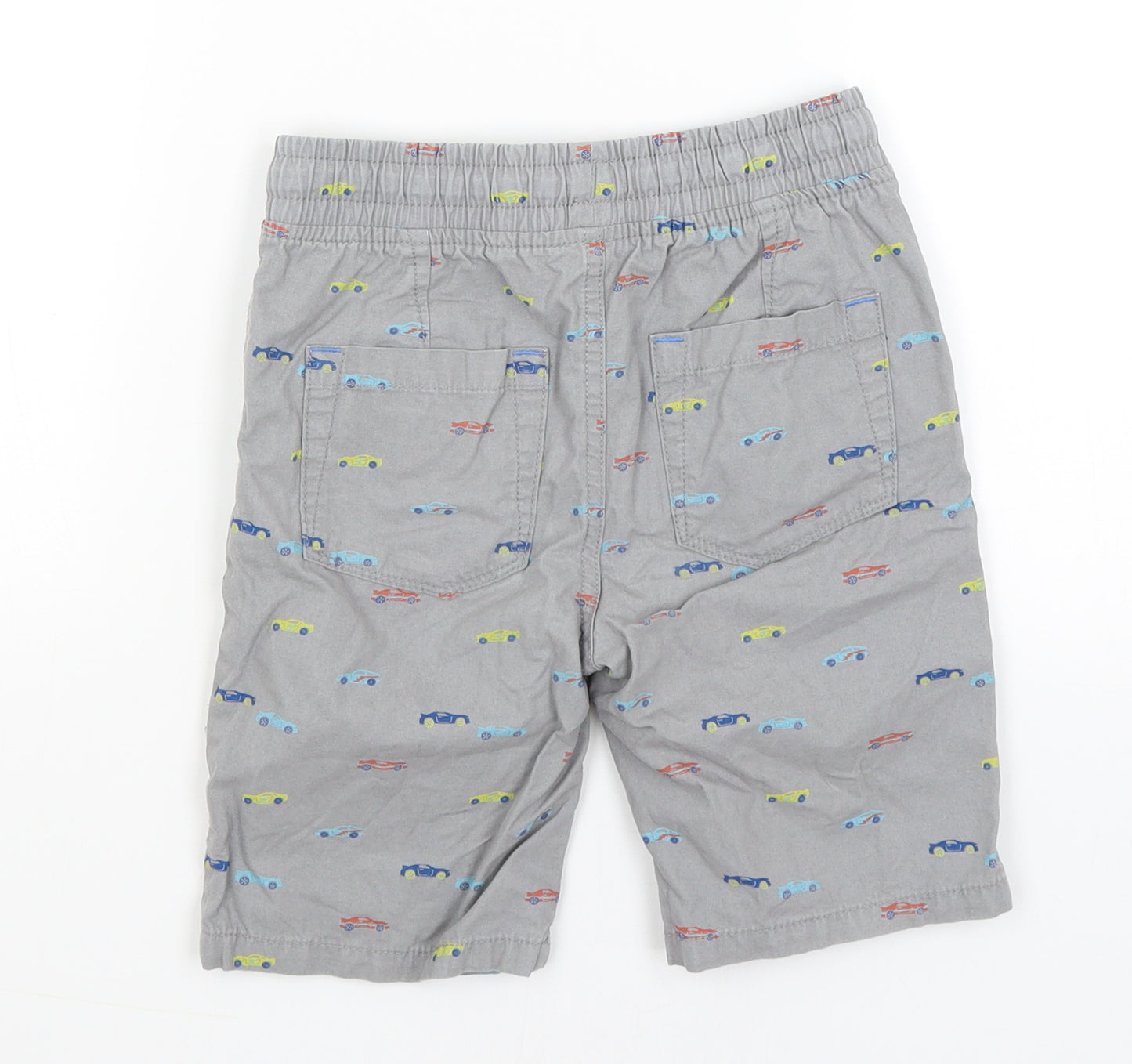 F&F Boys Grey   Bermuda Shorts Size 6-7 Years - Cars