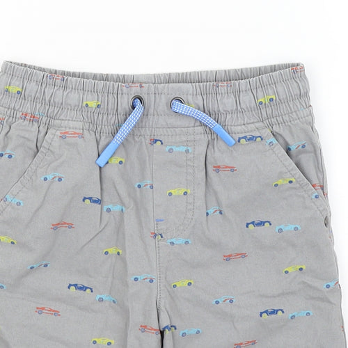 F&F Boys Grey   Bermuda Shorts Size 6-7 Years - Cars