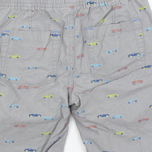 F&F Boys Grey   Bermuda Shorts Size 6-7 Years - Cars