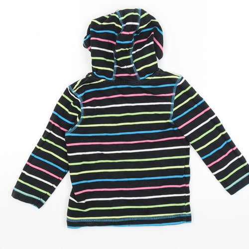 George Boys Black Striped  Pullover Hoodie Size 2-3 Years