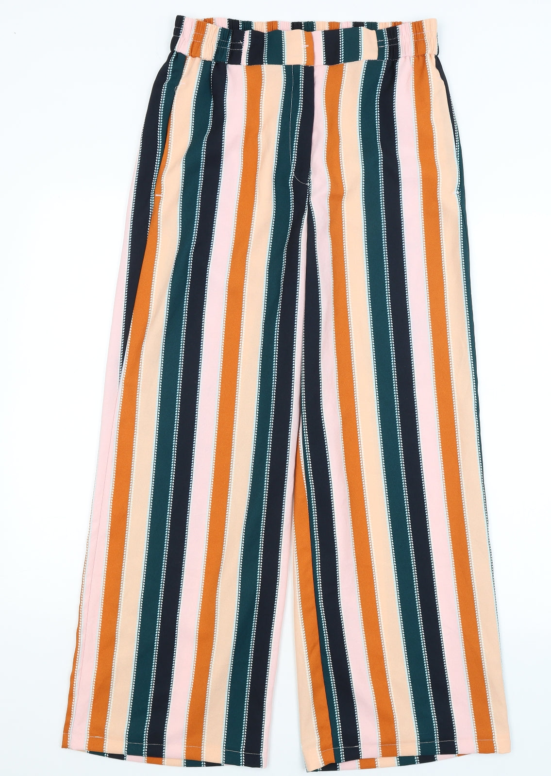 River Island Womens Orange Striped  Trousers  Size 12 L26 in