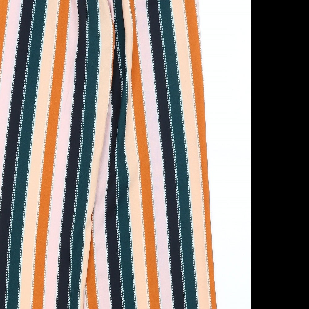 River Island Womens Orange Striped  Trousers  Size 12 L26 in