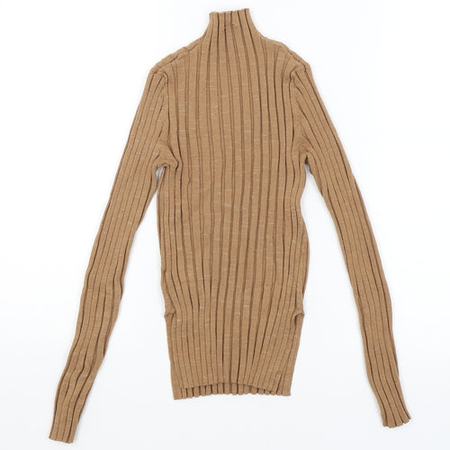 Topshop Womens Brown   Basic T-Shirt Size 8