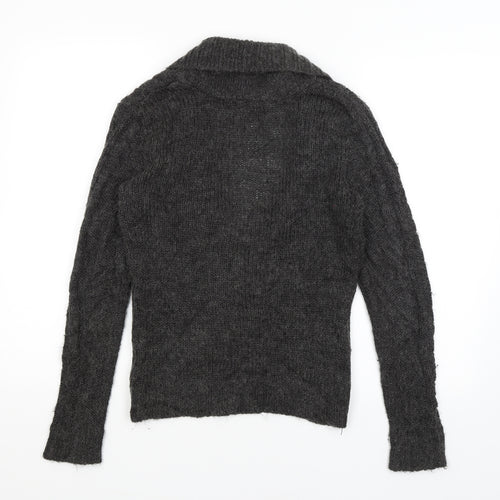 Divided Womens Grey   Cardigan Jumper Size 10