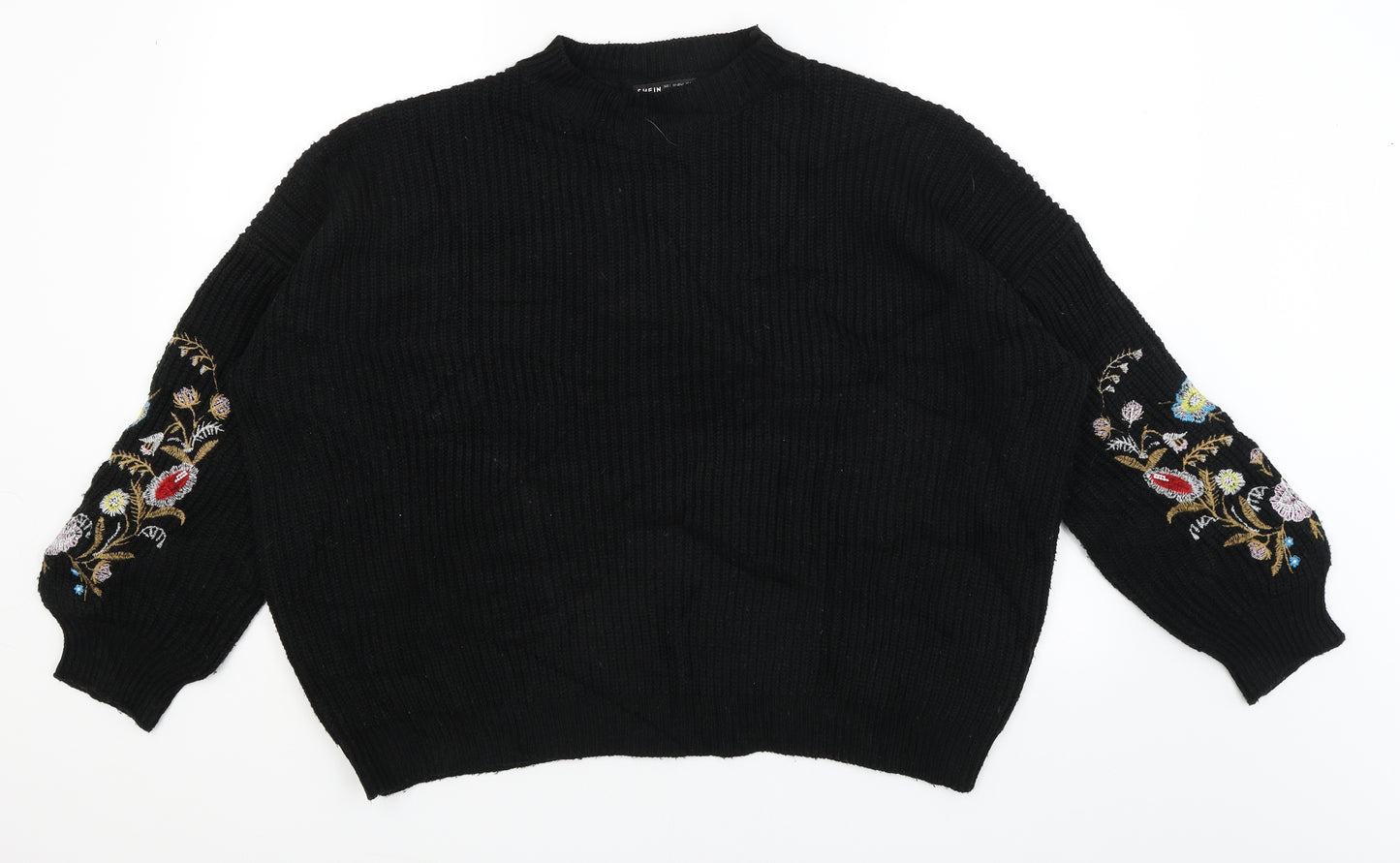 SheIn Womens Black   Pullover Jumper Size L