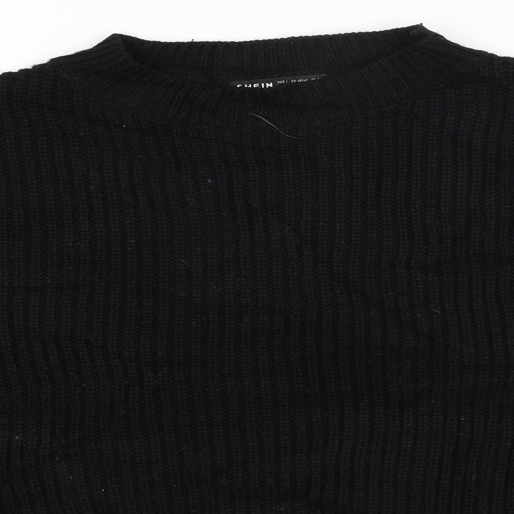 SheIn Womens Black   Pullover Jumper Size L