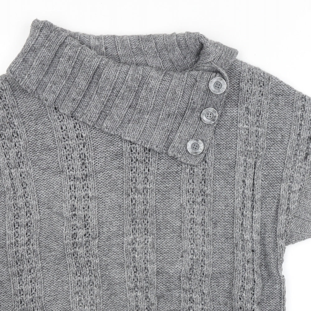 Wallis Womens Grey   Pullover Jumper Size M