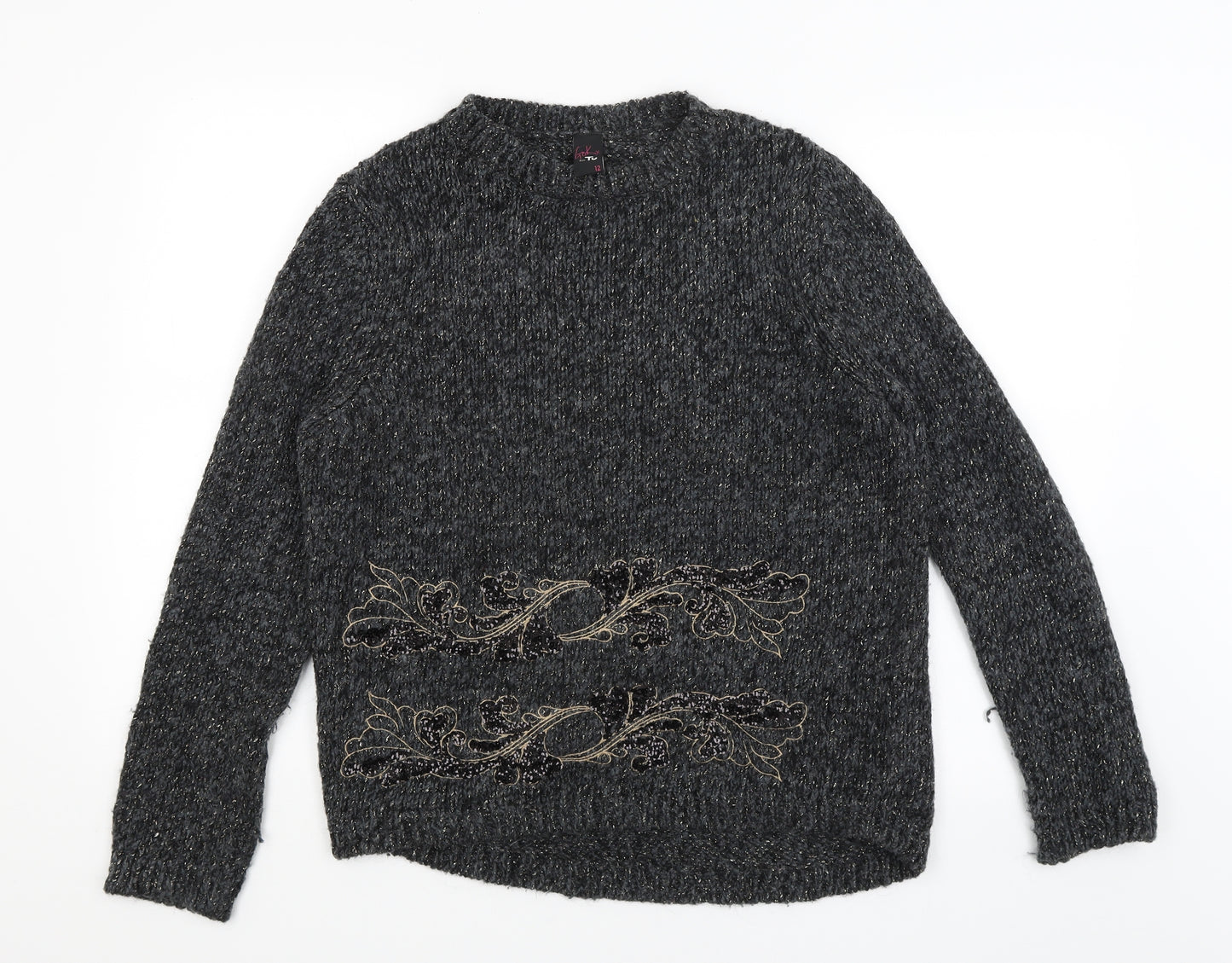 Gok for Tu Womens Black   Pullover Jumper Size 12