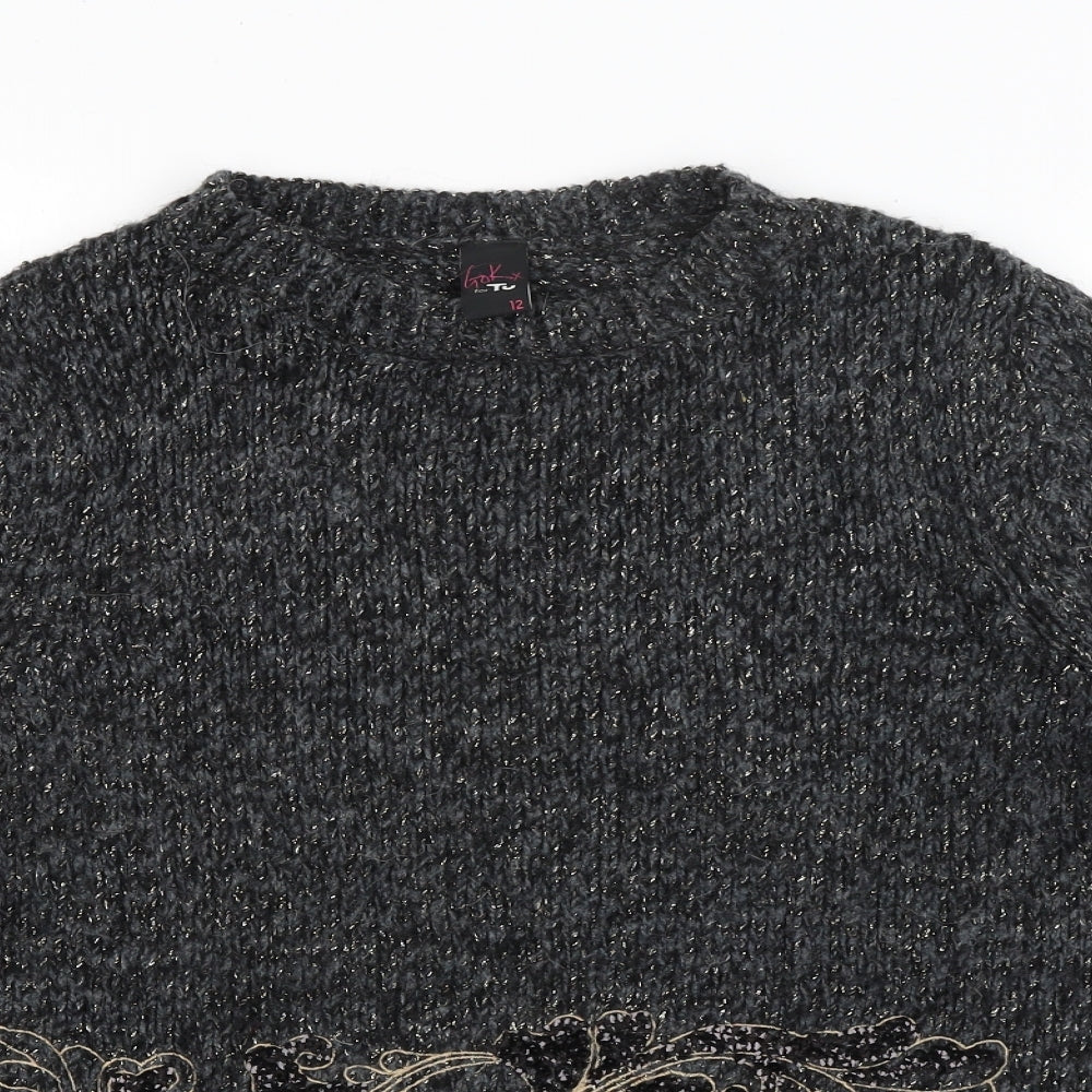 Gok for Tu Womens Black   Pullover Jumper Size 12