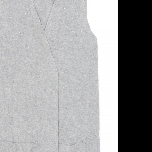 Astradivarius Womens Grey   Wrap Jumper Size M