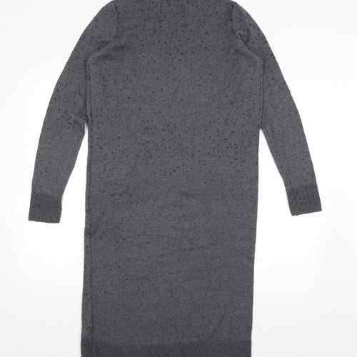 M&S Womens Grey   Jumper Dress  Size L
