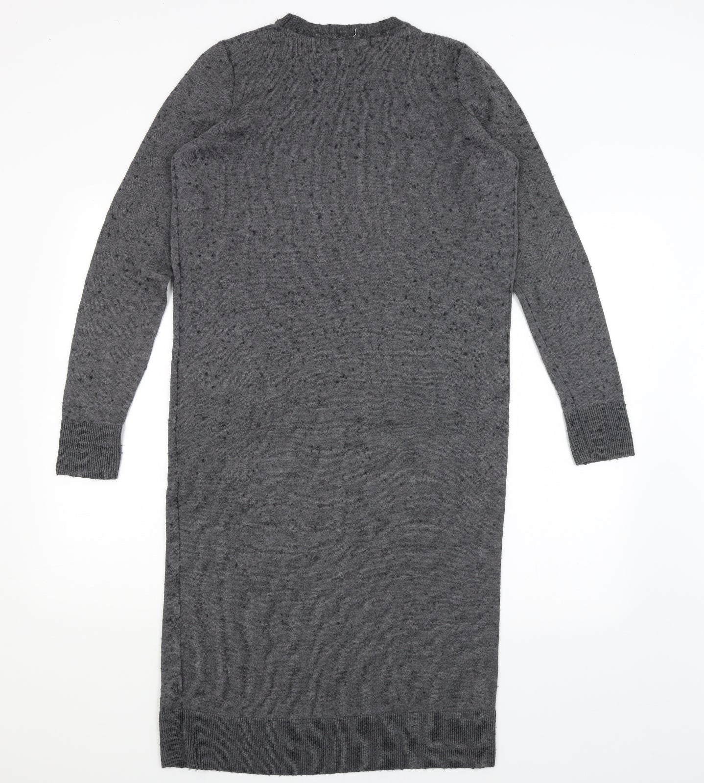 M&S Womens Grey   Jumper Dress  Size L