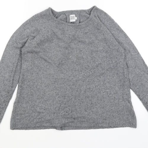 Saint Tropez Womens Grey   Pullover Jumper Size M