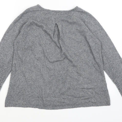 Saint Tropez Womens Grey   Pullover Jumper Size M