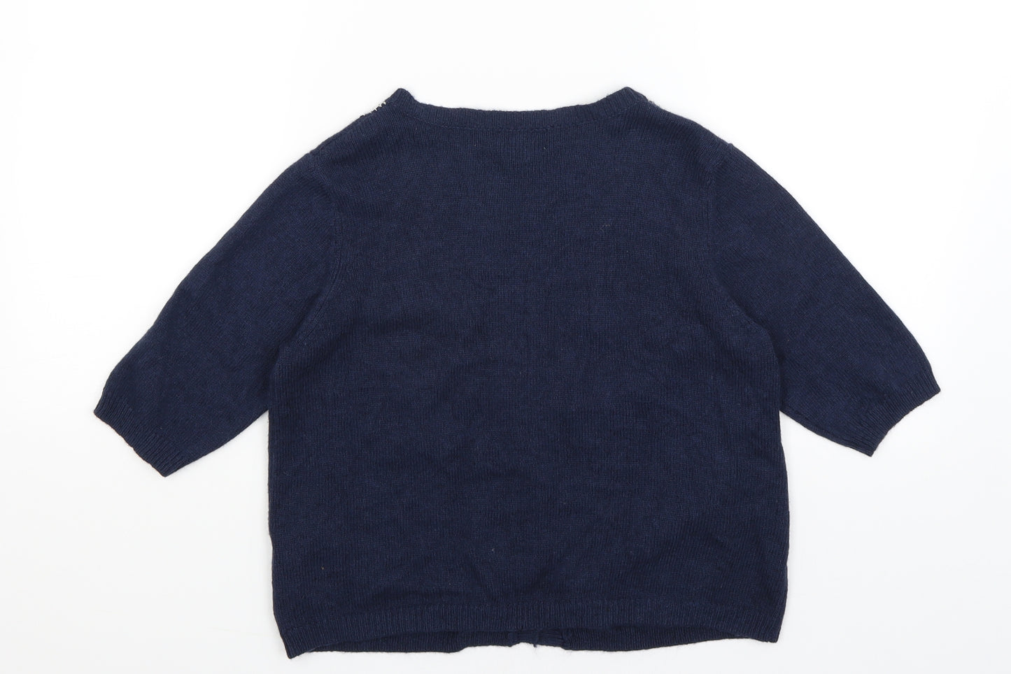 NEXT Womens Blue   Wrap Jumper Size 12