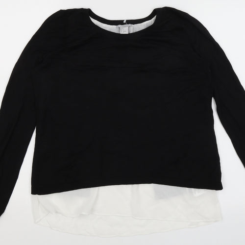 H&M Womens Black   Pullover Jumper Size S