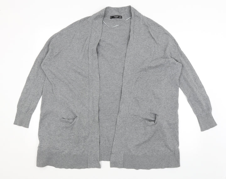 Mango Womens Grey Wrap Jumper Size S