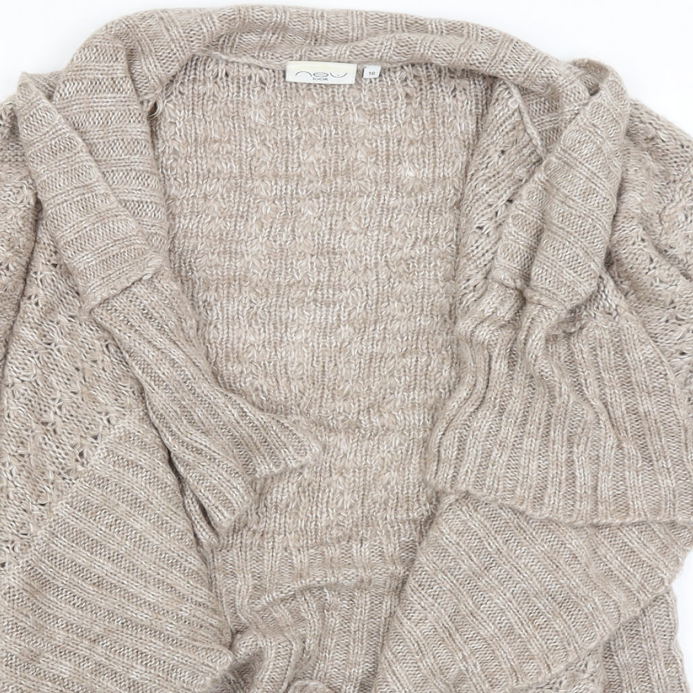 New Look Womens Brown   Wrap Jumper Size 10