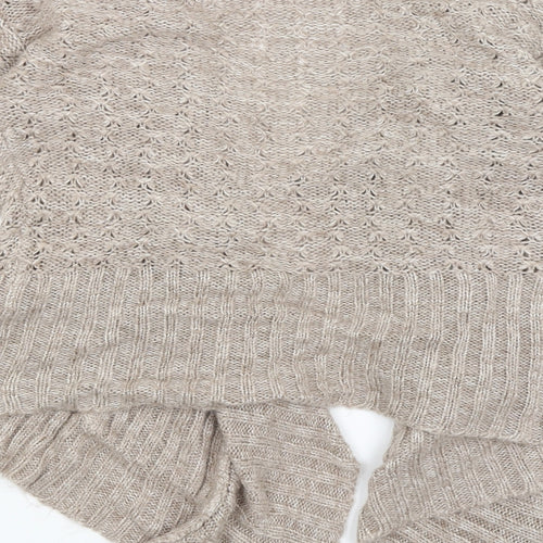 New Look Womens Brown   Wrap Jumper Size 10