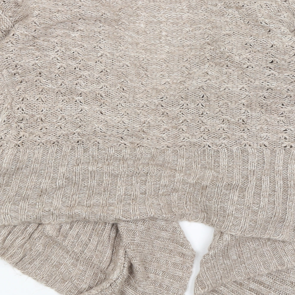 New Look Womens Brown   Wrap Jumper Size 10