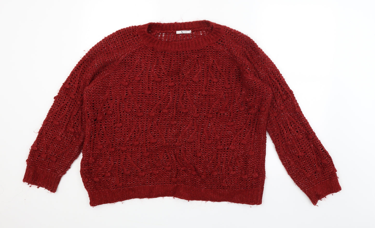 TU Womens Red   Pullover Jumper Size 20