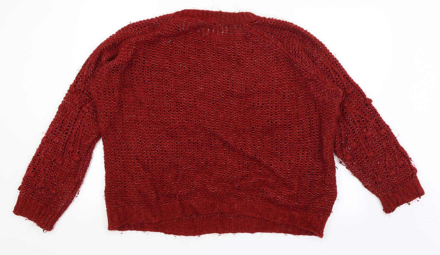 TU Womens Red   Pullover Jumper Size 20