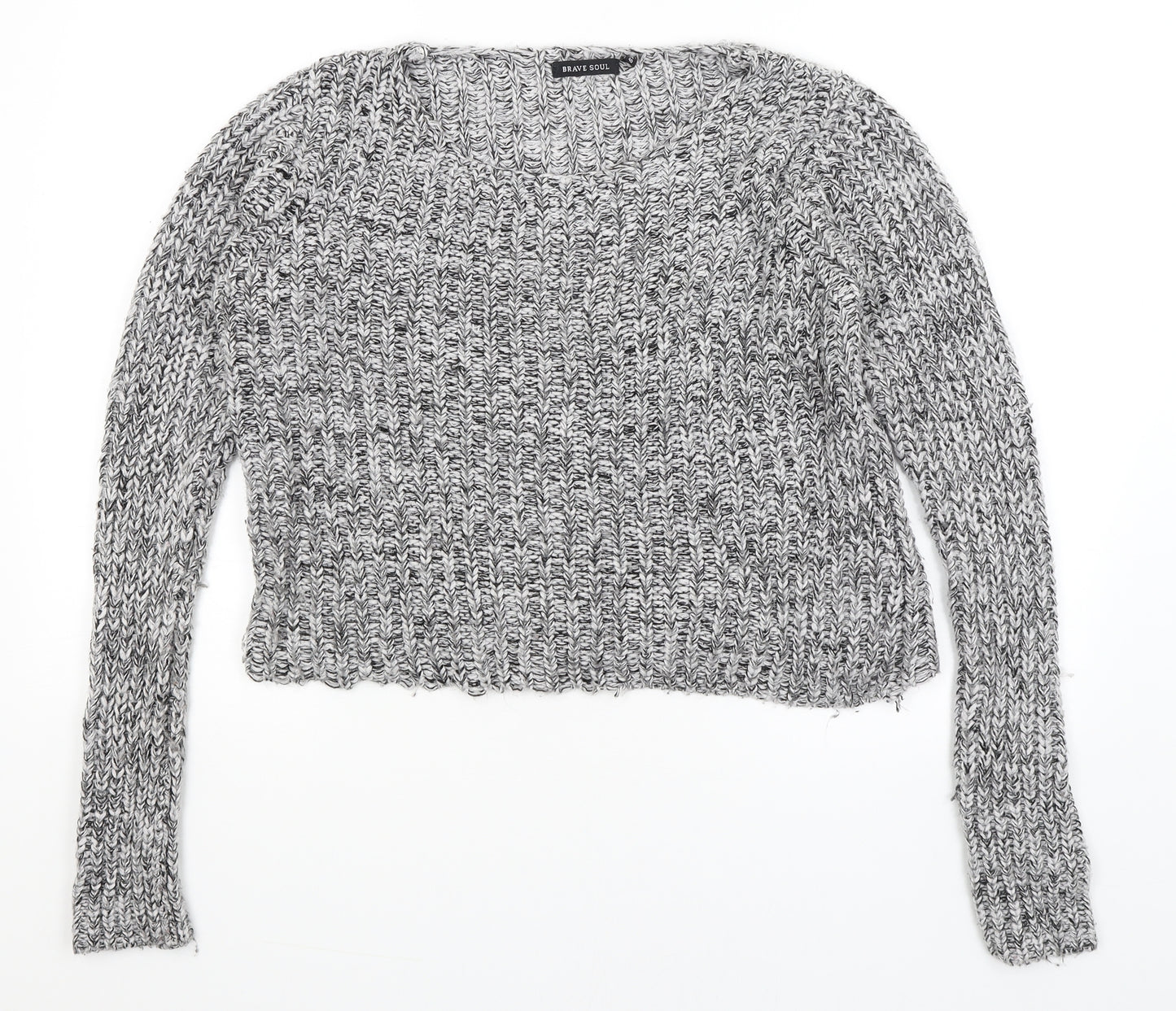 Brave Soul Womens Grey   Pullover Jumper Size 14