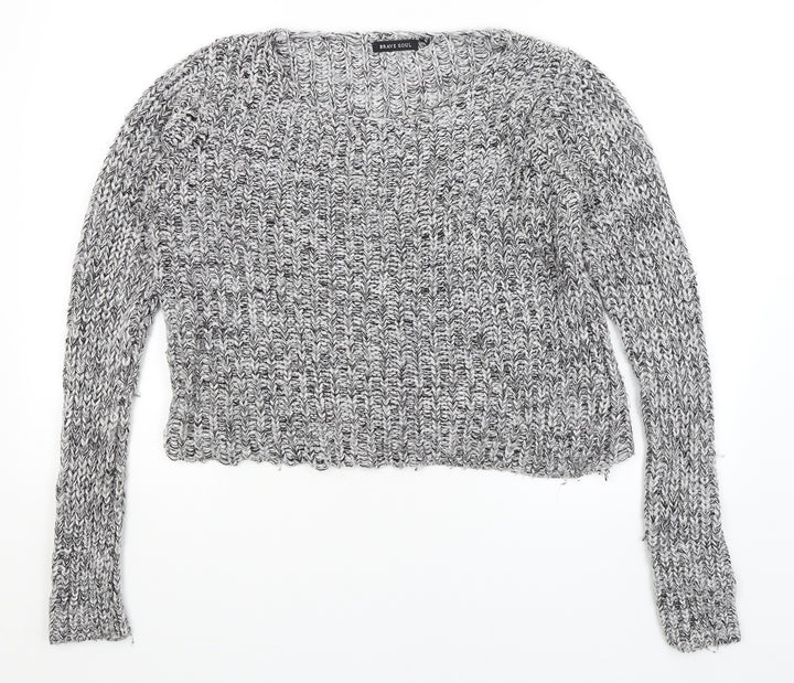 Brave Soul Womens Grey   Pullover Jumper Size 14
