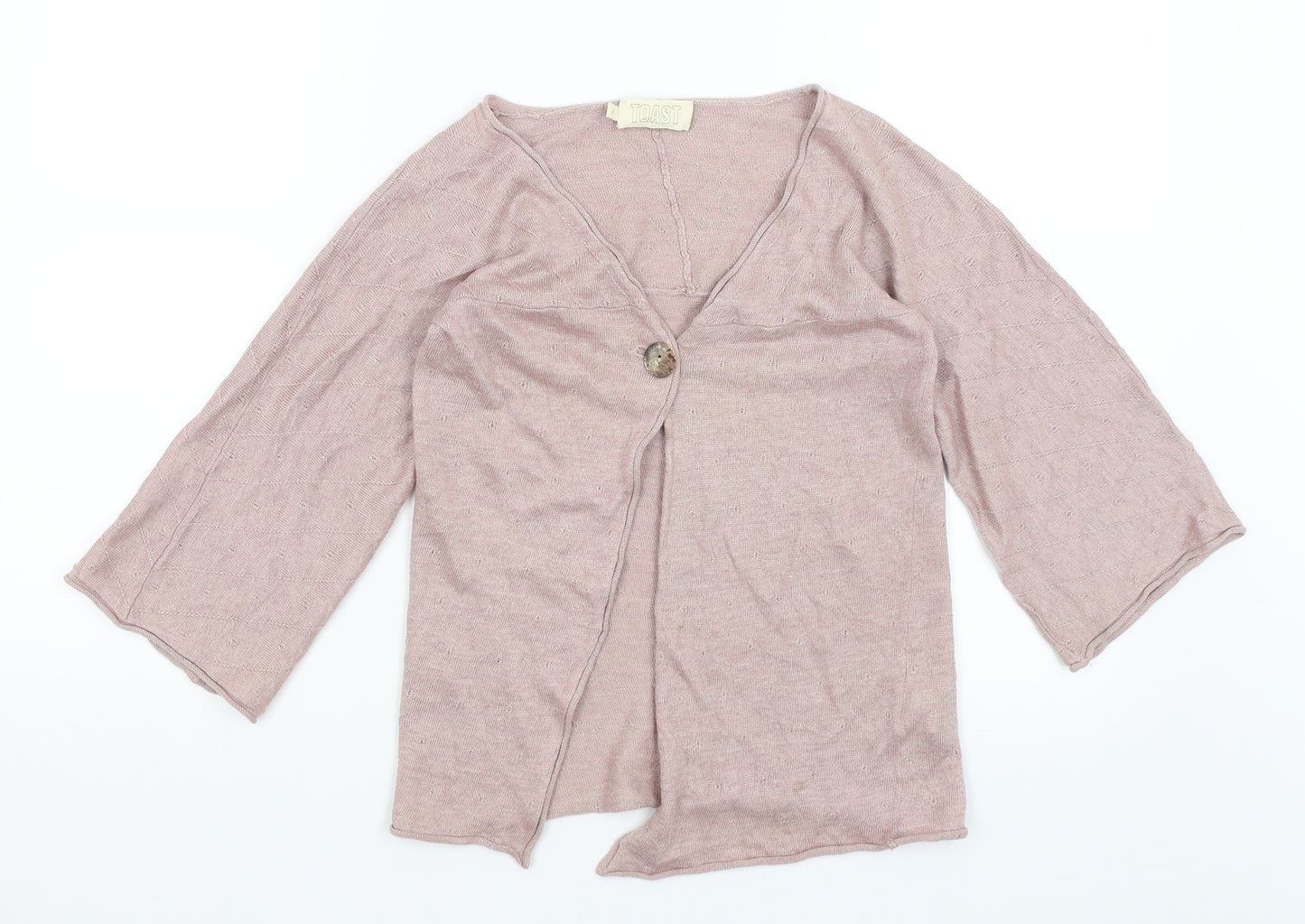 Toast Womens Pink   Cardigan Jumper Size 8