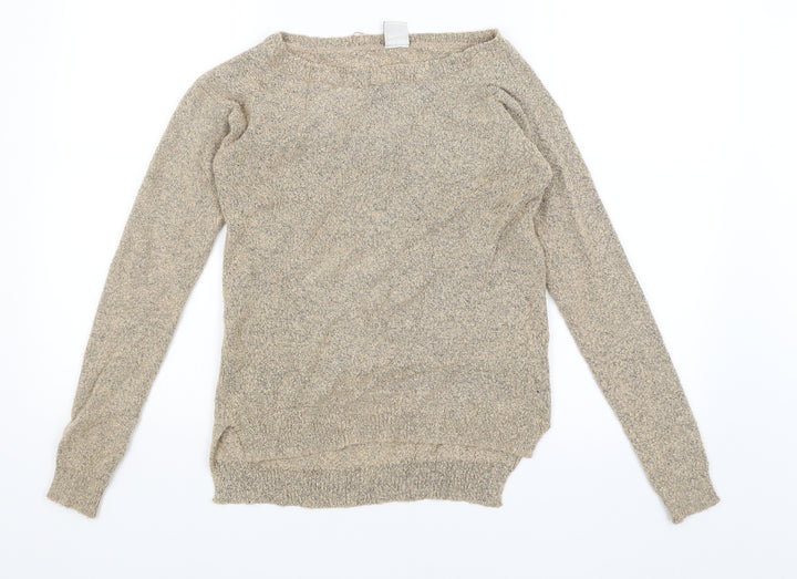 VERO MODA Womens Beige Pullover Jumper Size S