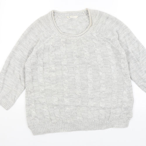 BHS Womens Grey   Pullover Jumper Size 16