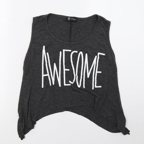 JG designs Womens Grey   Basic Tank Size M
