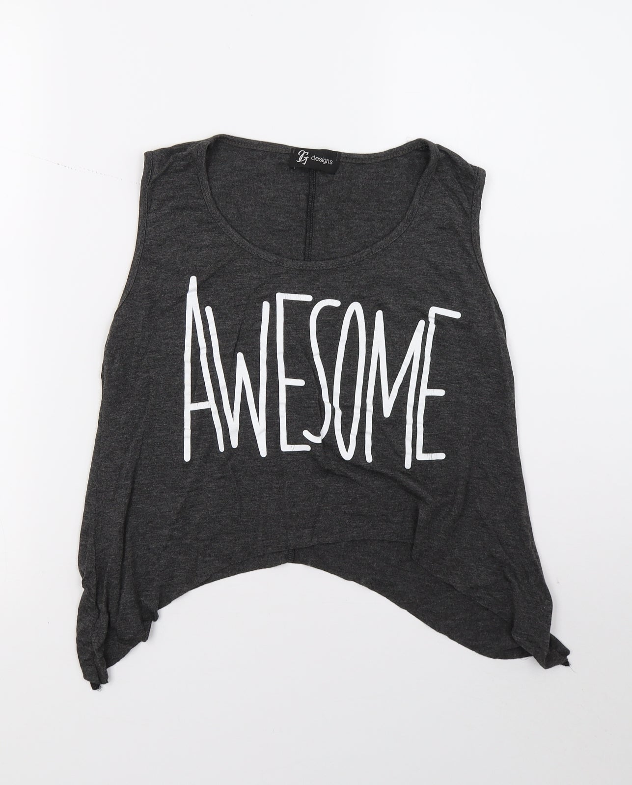 JG designs Womens Grey   Basic Tank Size M