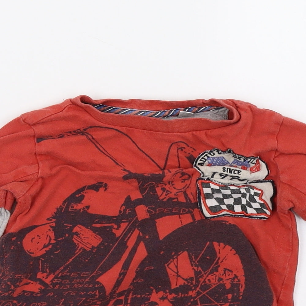Debenhams Baby Red   Basic T-Shirt Size 12-18 Months