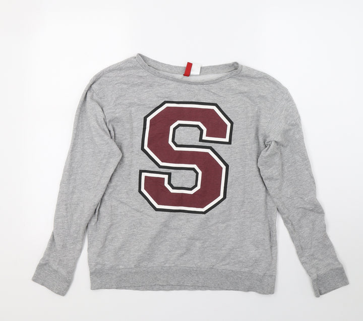 H&M Womens Grey   Pullover Jumper Size XS