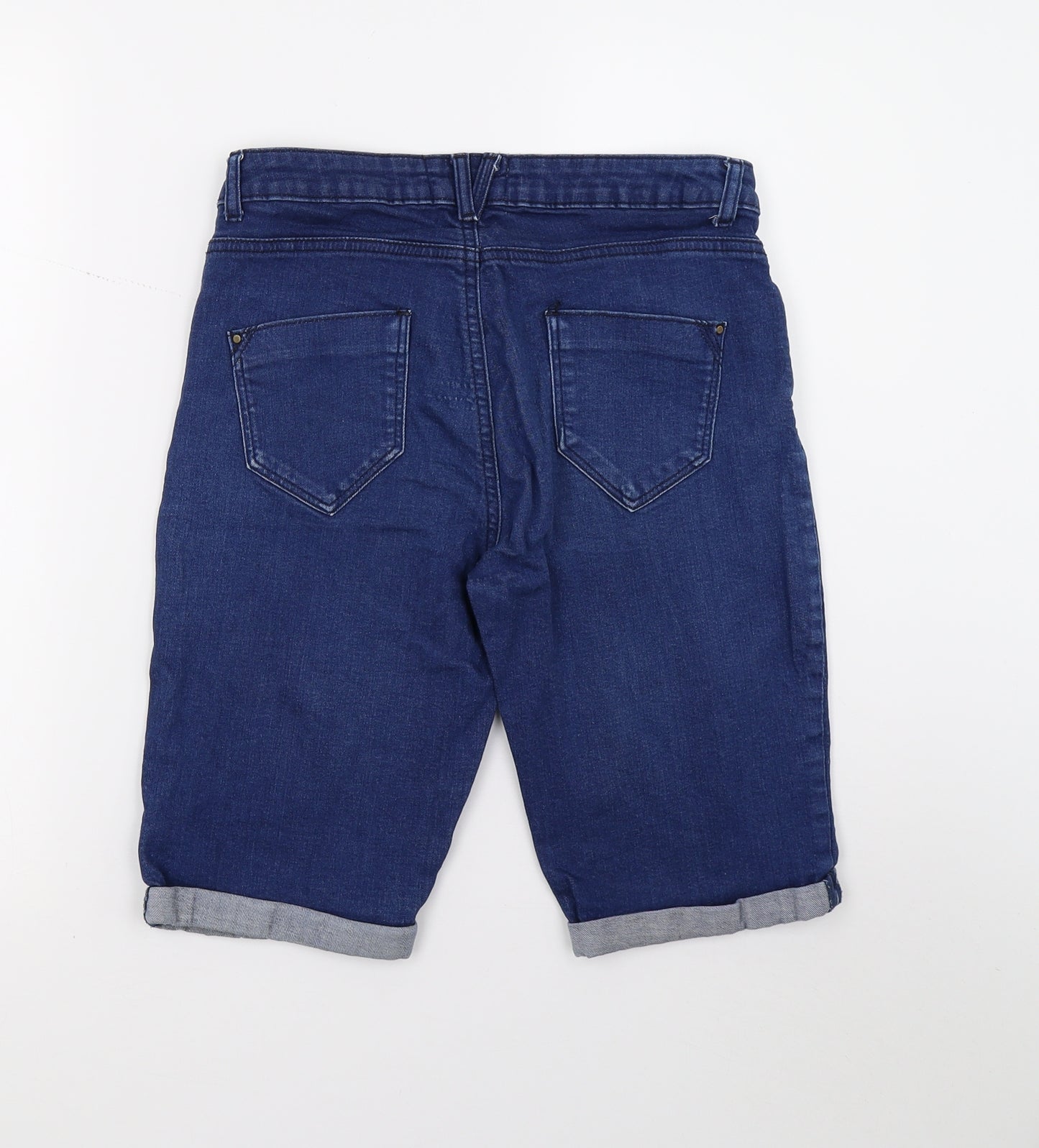Dorothy Perkins Womens Blue   Mom Shorts Size 10