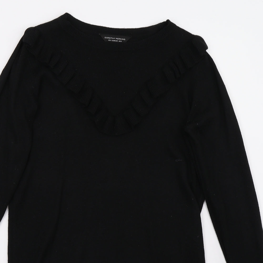 Dorothy Perkins Womens Black   Pullover Jumper Size 8