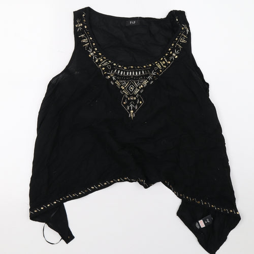 F&F Womens Black   Basic Blouse Size 16