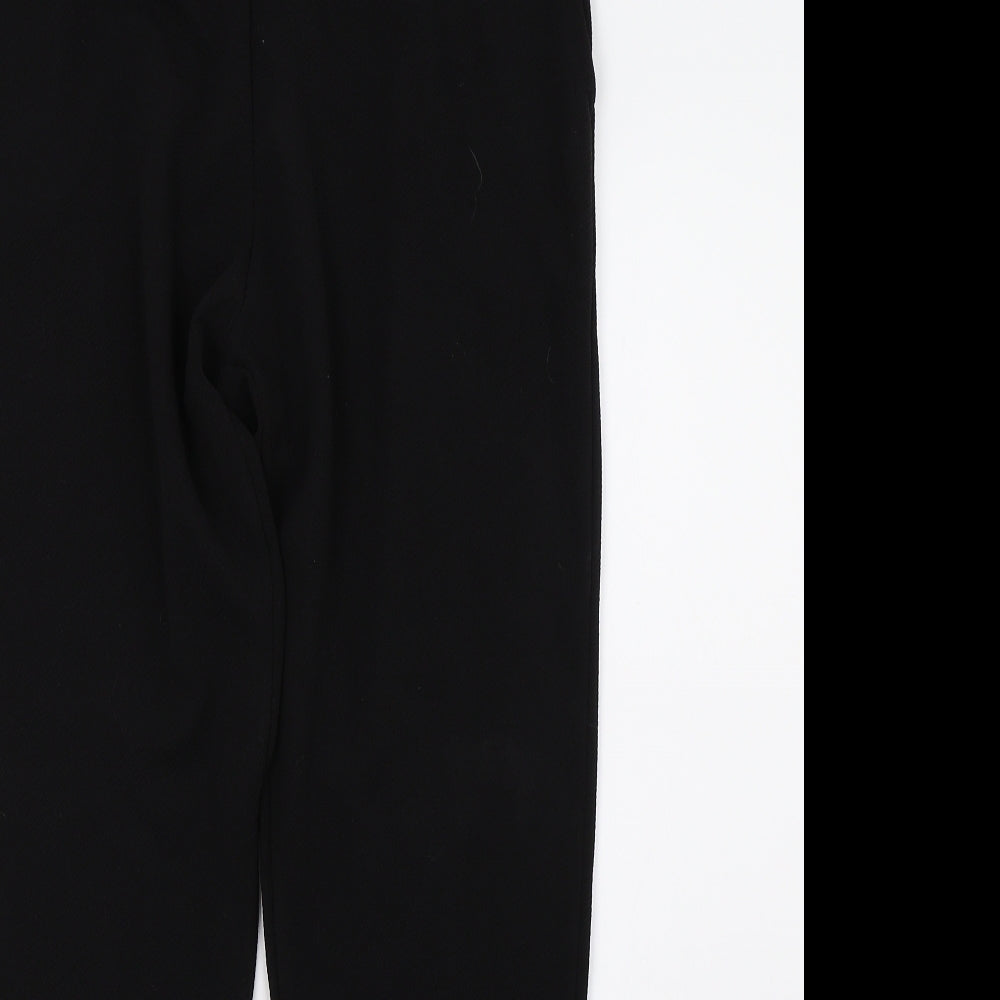 Preworn Womens Black   Trousers  Size 16 L27 in