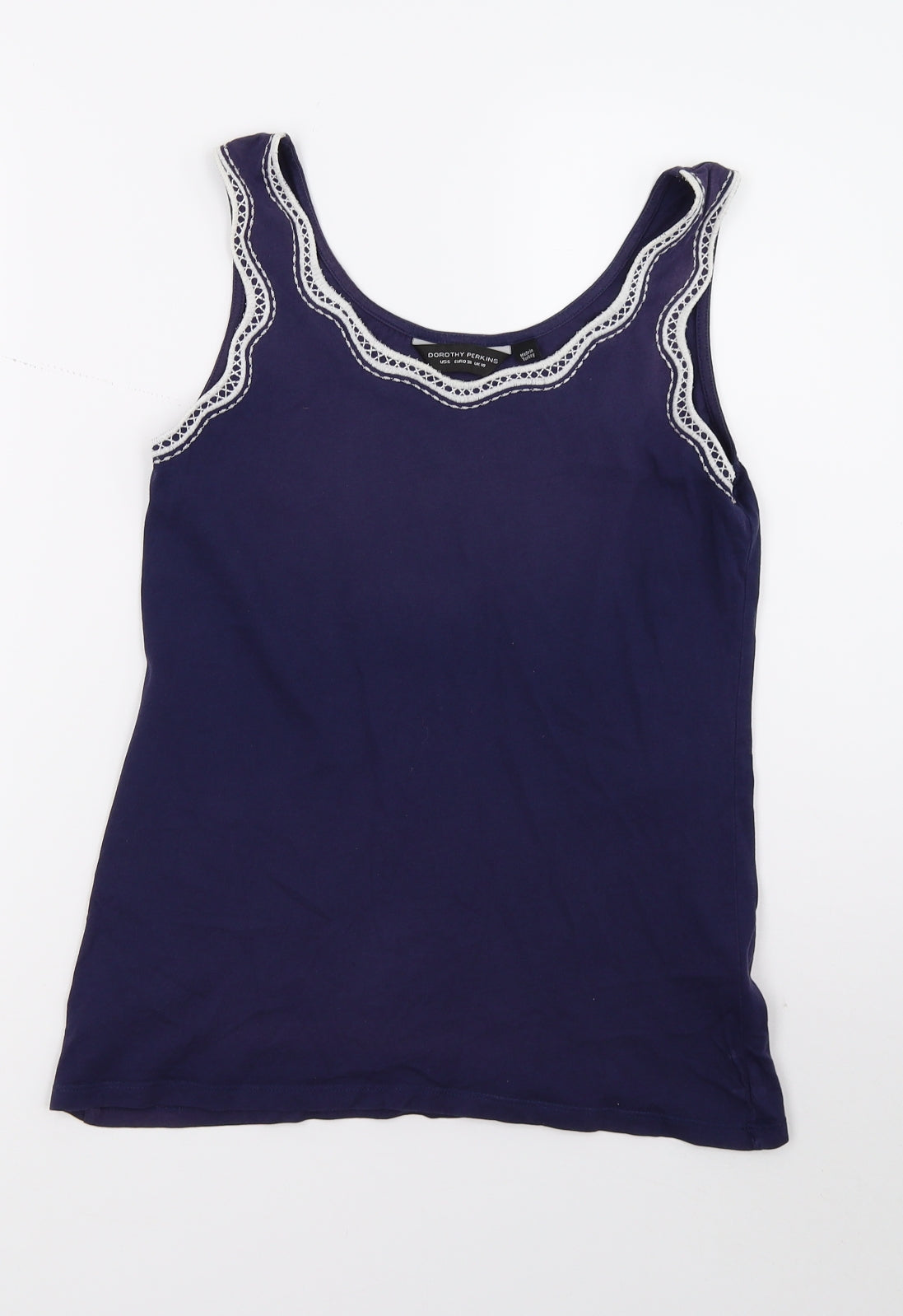 Dorothy Perkins Womens Blue   Basic Tank Size 10