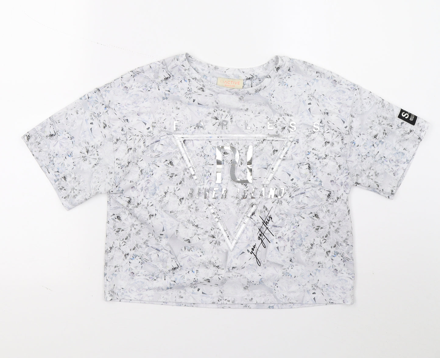 River Island Girls Grey   Basic T-Shirt Size 9 Years