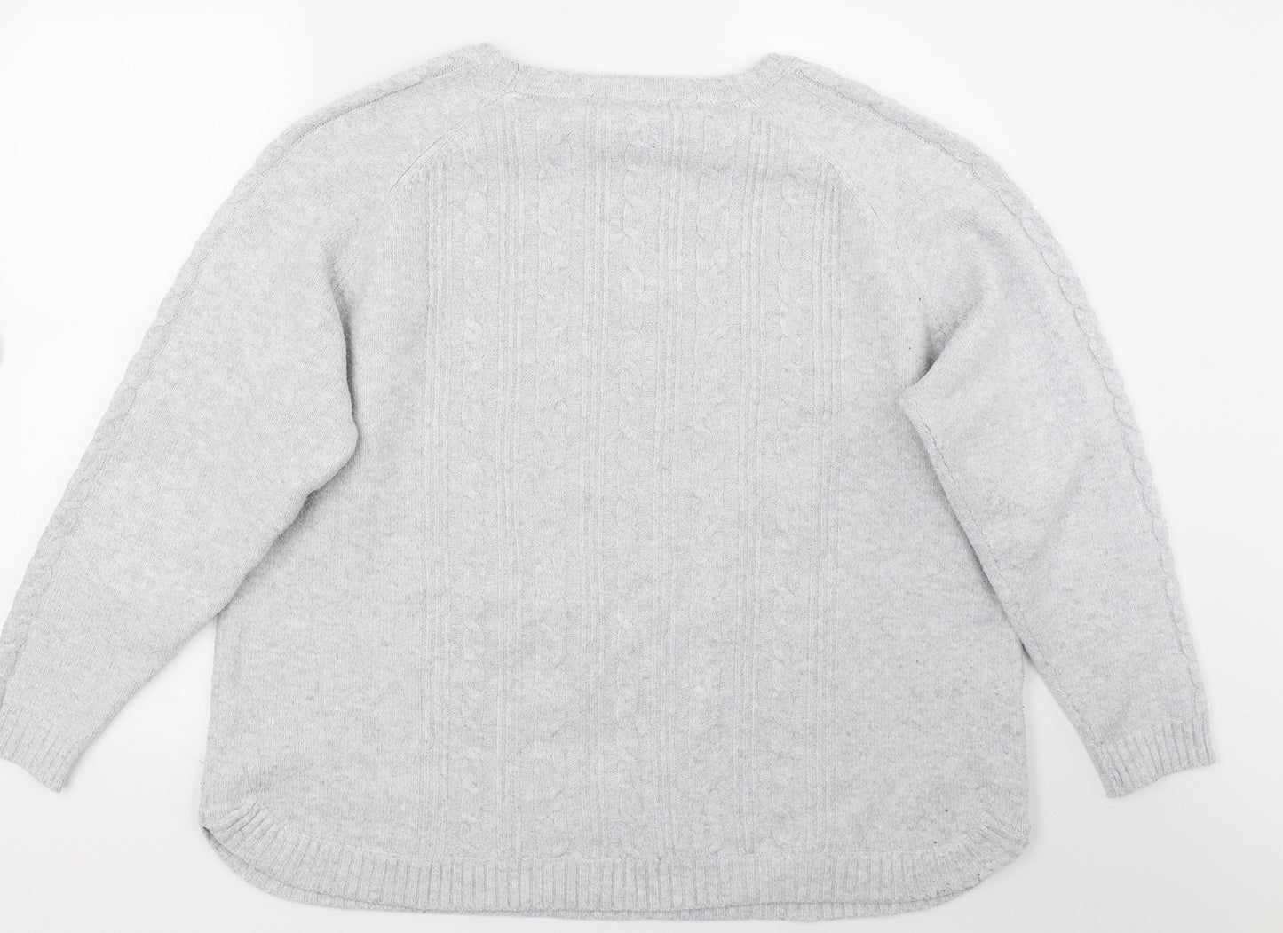 love knitwear Womens Grey   Pullover Jumper Size 20